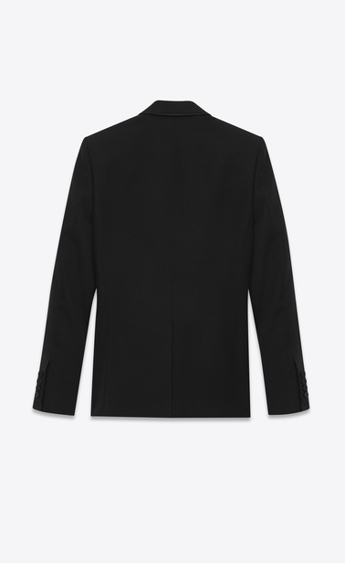 Tuxedo jacket in grain de poudre saint laurent